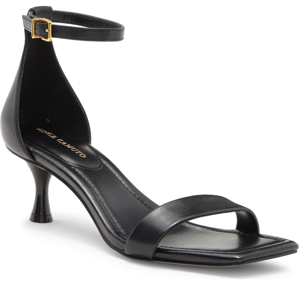 NWOT Vince Camuto Vinkely Square Toe Kitten Sandal
2” heel new without tags.